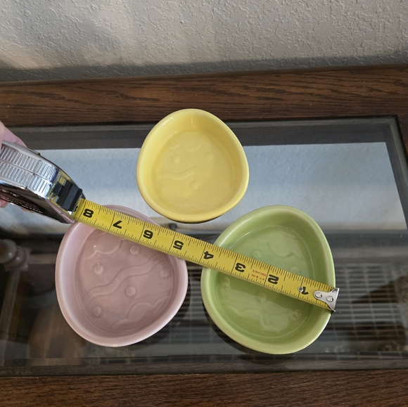 Easter egg candy dish set of 3 - Picture 3 of 9